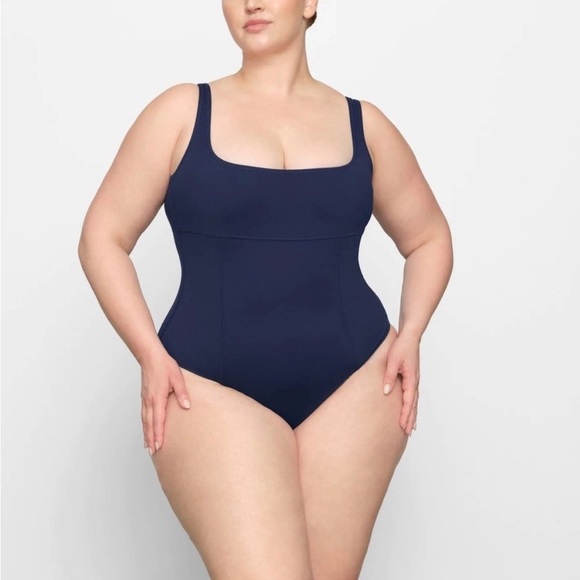 SKIMS SCULPTING SWIM TANK ONE PIECE | STYLE: OP-BAF-2758 | COLOR: MIDNIGHT | NEW - Picture 2 of 12